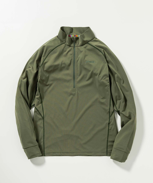 phenix OUTDOOR(フェニックスアウトドア)ハーフジップ長袖Tシャツ/メンズTシャツ/速乾/ストレッチ/快適/抗菌/防臭/ティーシャツ/インナー（Tシャツ/カットソー）｜phenix outdoor（フェニックスアウトドア）