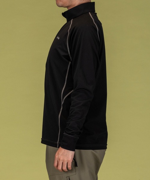 phenix outdoor(フェニックスアウトドア)の「phenix OUTDOOR(フェニックスアウトドア) メンズ ハーフジップ長袖Tシャツ ロングスリーブTシャツ (吸水速乾 / 通気性)(Tシャツ/カットソー・メンズ・カーキ/ブラック/グレー・XL/L/M/S)」の5枚目の写真