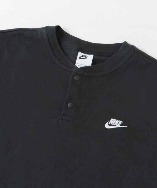 NIKE（ナイキ）の「NIKE　HENLEY ロングスリーブ トップ（Tシャツ/カットソー・メンズ・ホワイト/ブラック・LARGE/MEDIUM/X-LARGE）」の4枚目の写真