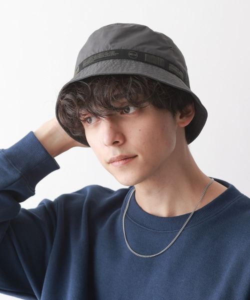 WEEKEND(ER)（ウィークエンダー）の「【WEEKEND(ER)&CO./ウィークエンダー】Packable Hat/バケットハット（ハット・メンズ・ブラック/グレー系その他/グリーン・FREE）」の4枚目の写真