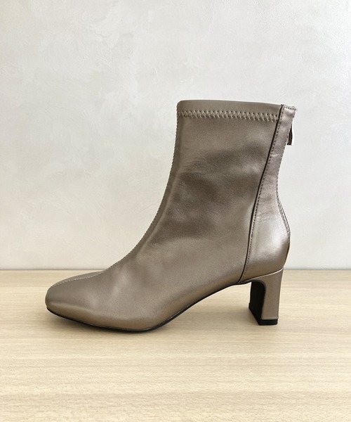 セール】ストレッチヒールバックジップブーツ 41406（ブーツ
