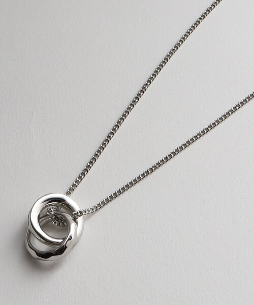THE SHOP TK （ザ ショップ ティーケー ）の「◆アソートリングネックレス（ネックレス・メンズ・シルバー系/シルバー系1/シルバー系2/シルバー・00）」の4枚目の写真