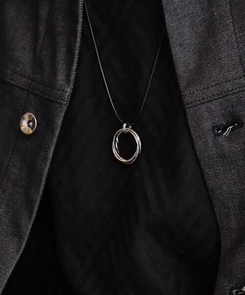 THE SHOP TK （ザ ショップ ティーケー ）の「◆アソートリングネックレス（ネックレス・メンズ・シルバー系/シルバー系1/シルバー系2/シルバー・00）」の8枚目の写真