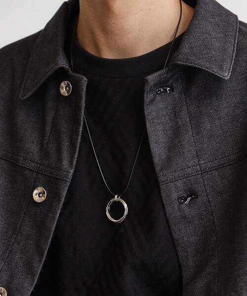 THE SHOP TK （ザ ショップ ティーケー ）の「◆アソートリングネックレス（ネックレス・メンズ・シルバー系/シルバー系1/シルバー系2/シルバー・00）」の9枚目の写真