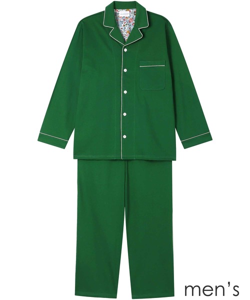 【セール】【綿100％】やわらか天竺メンズパジャマ MADE WITH LIBERTY FABRIC（ルームウェア/パジャマ）｜une nana cool（ウンナナクール）