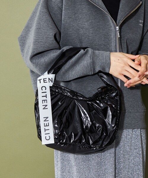 CITEN(シテン)の「<CITEN>パフ ミニ ハンドバッグ(ハンドバッグ・レディース・シルバー/ブラック・FREE)」の2枚目の写真