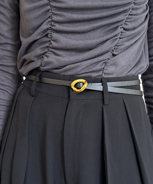 Thevon（ゼボン）の「ニュアンスバックル合皮ベルト（ベルト・レディース・ブラウン/ブラウン系その他/ブラック系その他/ブラック・FREE）」の16枚目の写真