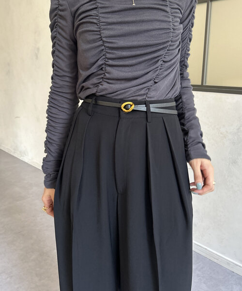 Thevon（ゼボン）の「ニュアンスバックル合皮ベルト（ベルト・レディース・ブラウン/ブラウン系その他/ブラック系その他/ブラック・FREE）」の17枚目の写真