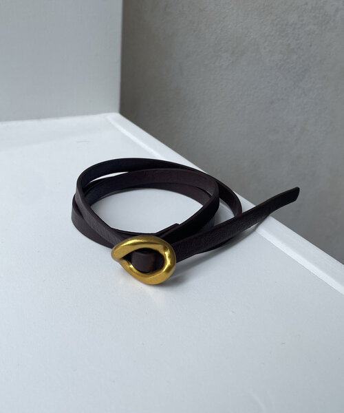 Thevon（ゼボン）の「ニュアンスバックル合皮ベルト（ベルト・レディース・ブラウン/ブラウン系その他/ブラック系その他/ブラック・FREE）」の22枚目の写真