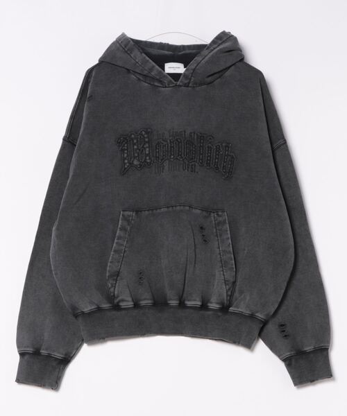 PUTUMAYO ダメージパーカー ブラック PUTUMAYO ダメージパーカー ブラック PUTUMAYO ダメージパーカー