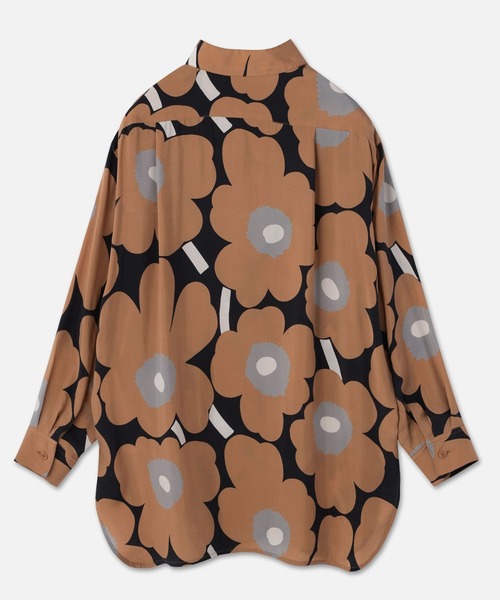 marimekko（マリメッコ）の「Sh Sivuta Unikko/ cupro shirt（シャツ/ブラウス・レディース・ブラウン・34/36/40/38）」の6枚目の写真
