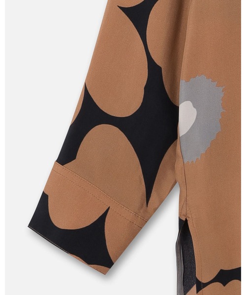 marimekko（マリメッコ）の「Sh Sivuta Unikko/ cupro shirt（シャツ/ブラウス・レディース・ブラウン・34/36/40/38）」の3枚目の写真
