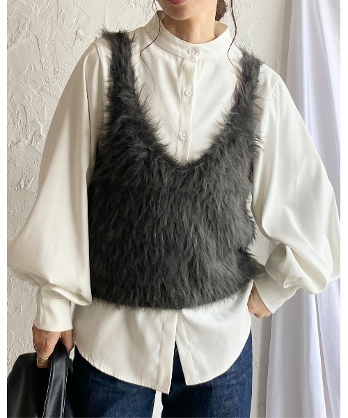 ベストニット　新品未使用 楽天市場】【20％OFF】SALE【M.M.O.07-01】透かし柄網みベスト