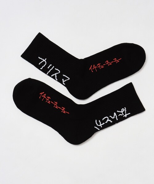 tk.TAKEO KIKUCHI（ティーケータケオキクチ）の「Ken Kagami×tk．TAKEO KIKUCHI カリスマなんとかソックス（ソックス/靴下・メンズ・ブラック/ホワイト・00）」の7枚目の写真