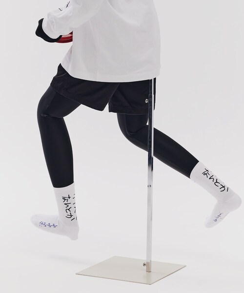 tk.TAKEO KIKUCHI（ティーケータケオキクチ）の「Ken Kagami×tk．TAKEO KIKUCHI カリスマなんとかソックス（ソックス/靴下・メンズ・ブラック/ホワイト・00）」の5枚目の写真