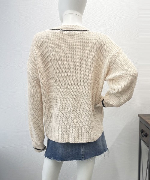 Miniministore(ミニミニストア)の「ニットカーディガン 韓国風 秋冬セーター(ニット/セーター・レディース・ブラウン/ブラック/ライトベージュ・FREE)」の15枚目の写真