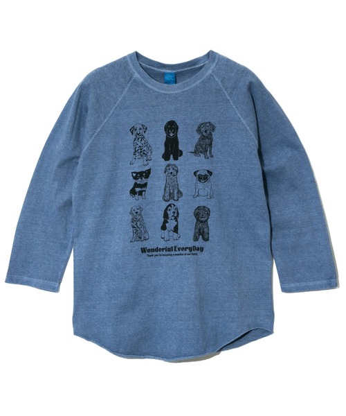 Good On（グッドオン）の「Good On/グッドオン　WONDERFUL EVERYDAY BASEBALL TEE（Tシャツ/カットソー・メンズ・ブルー系その他/ホワイト・MEDIUM/LARGE/X-LARGE）」の3枚目の写真