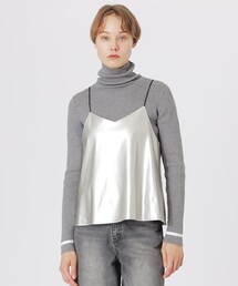 LOVELESS（ラブレス）の「シンセティックレザーキャミソール（キャミソール）」