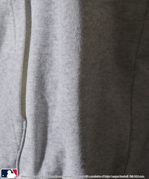 MLB/メジャーリーグベースボール 別注 MLB ハートロゴ刺繍スウェットパーカー/フーディー/裏起毛(限定展開)（パーカー）｜MLB（メジャーリーグベースボール）