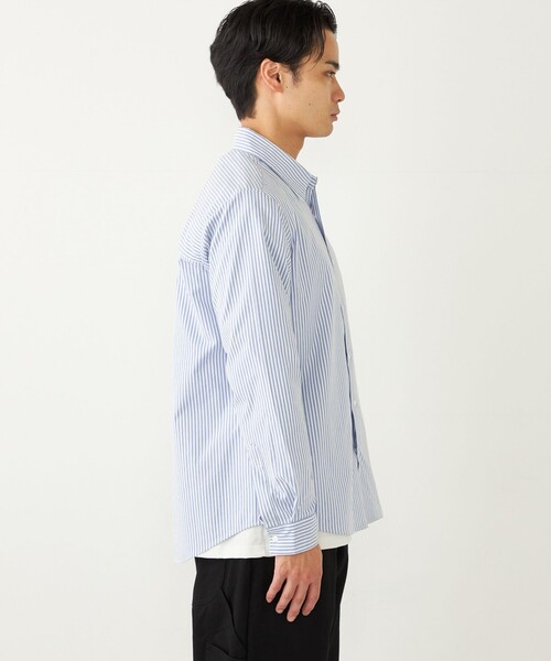 SHIPS Colors(シップス カラーズ)の「SHIPS Colors:〈洗濯機可能〉CAVE(R) オックス レギュラーカラー シャツ(シャツ/ブラウス・メンズ・オフホワイト/ライトブルー/ネイビー・MEDIUM/LARGE/X-LARGE)」の12枚目の写真