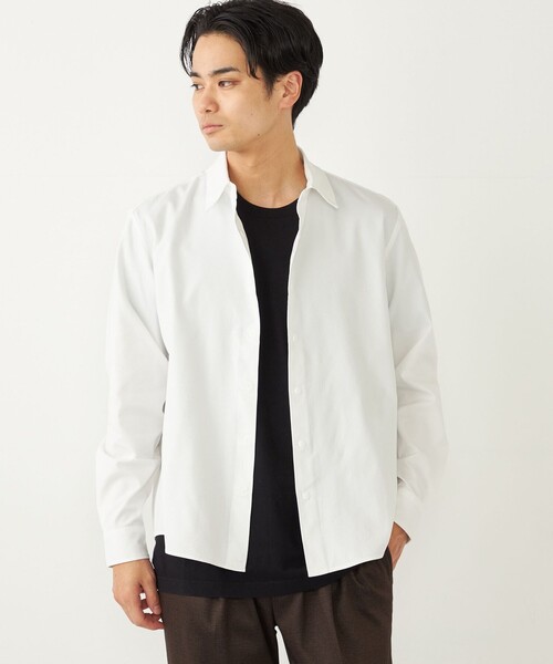 SHIPS Colors(シップス カラーズ)の「SHIPS Colors:〈洗濯機可能〉CAVE(R) オックス レギュラーカラー シャツ(シャツ/ブラウス・メンズ・オフホワイト/ライトブルー/ネイビー・MEDIUM/LARGE/X-LARGE)」の18枚目の写真
