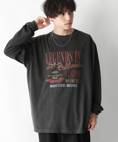 RAGEBLUE（レイジブルー）の「ヴィンテージライク/オーバーサイズロックロンT（Tシャツ/カットソー・メンズ・ダークグレー/その他19/その他17・MEDIUM/LARGE）」の10枚目の写真