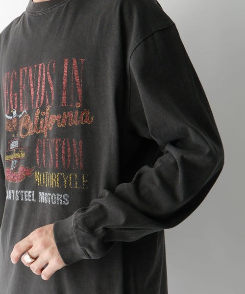 セール】ヴィンテージライク/オーバーサイズロックロンT（Tシャツ