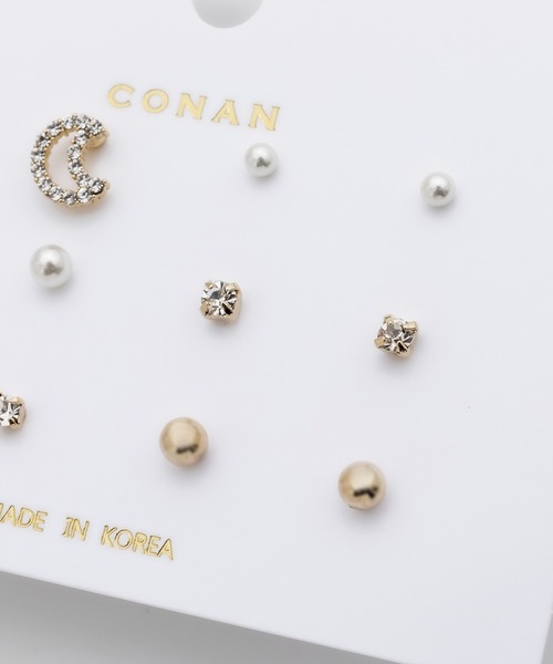 ciite'(シーテ)の「ピアス 6セット / pierce 6 set(ピアス(両耳用)・レディース・ゴールド系その他2/ゴールド系その他/ブラック/シルバー・FREE)」の11枚目の写真