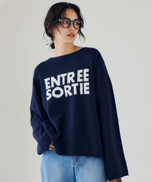 BARNYARDSTORM（バンヤードストーム）の「BARNYARDSTORM / ライトブークレニット（ニット/セーター・レディース・ネイビー/グレー/ブラック・FREE）」の13枚目の写真