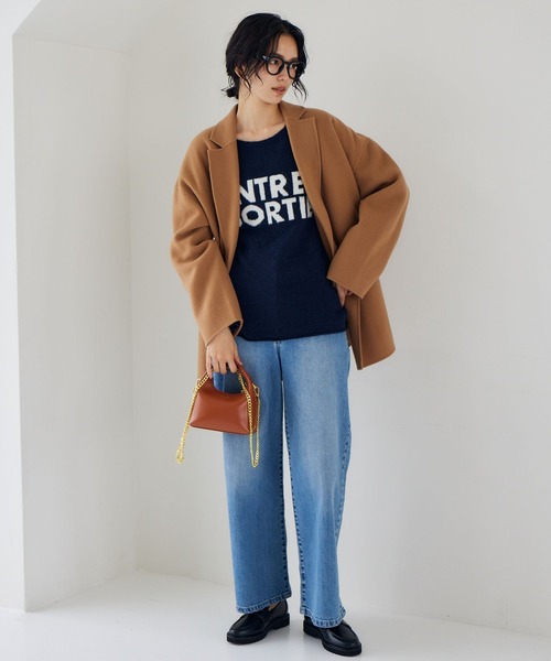 BARNYARDSTORM（バンヤードストーム）の「BARNYARDSTORM / ライトブークレニット（ニット/セーター・レディース・ネイビー/グレー/ブラック・FREE）」の9枚目の写真