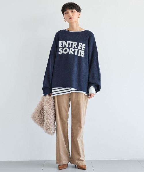 BARNYARDSTORM（バンヤードストーム）の「BARNYARDSTORM / ライトブークレニット（ニット/セーター・レディース・ネイビー/グレー/ブラック・FREE）」の8枚目の写真