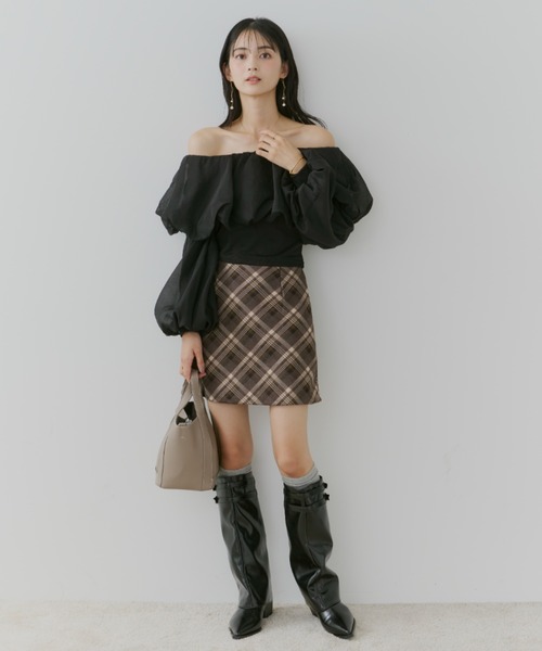 TITTY&CO.(ティティーアンドコー)の「2wayフェイクレザーロングブーツ(ブーツ・レディース・ブラウン/ブラック・MEDIUM/LARGE)」の6枚目の写真
