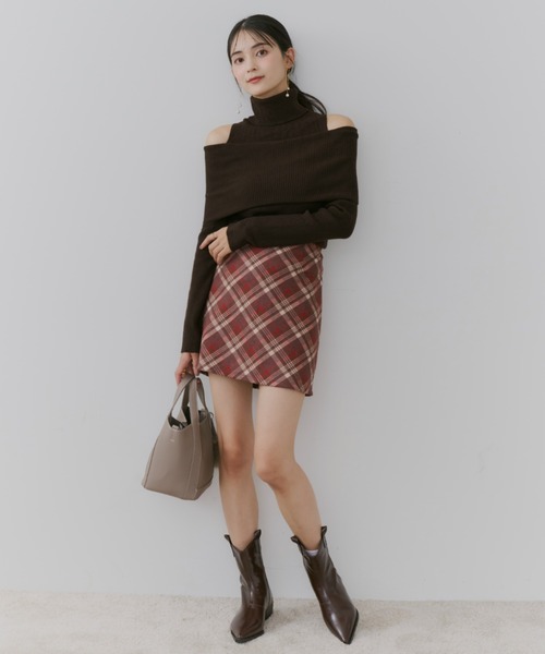 TITTY&CO.(ティティーアンドコー)の「2wayフェイクレザーロングブーツ(ブーツ・レディース・ブラウン/ブラック・MEDIUM/LARGE)」の14枚目の写真