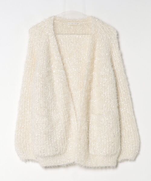 【DESERT ROSE/デザートローズ】ラメシャギーニットカーディガン（カーディガン/ボレロ）｜Desert Rose（デザートローズ）の
