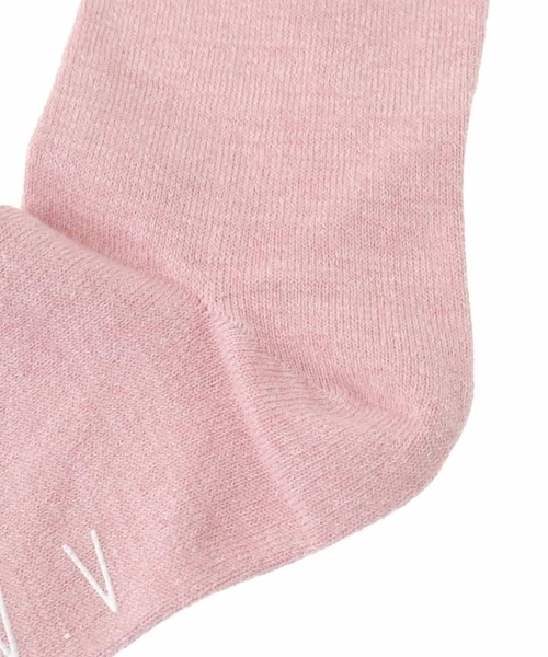 a.v.v（アーヴェヴェ）の「[KIDS]ワンポイントハイソックス（ソックス/靴下・キッズ・ライトピンク/ブラック/グレー・20/23）」の7枚目の写真