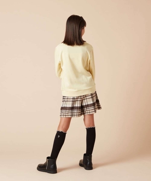 a.v.v（アーヴェヴェ）の「[KIDS]ワンポイントハイソックス（ソックス/靴下・キッズ・ライトピンク/ブラック/グレー・20/23）」の17枚目の写真