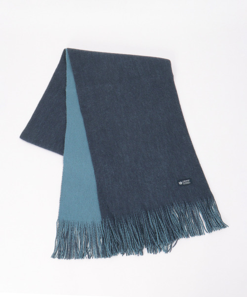 ikka（イッカ）の「【抗菌防臭】リバーシブルマフラー（マフラー・メンズ・ブラック/ネイビー/ブルー・FREE）」の11枚目の写真