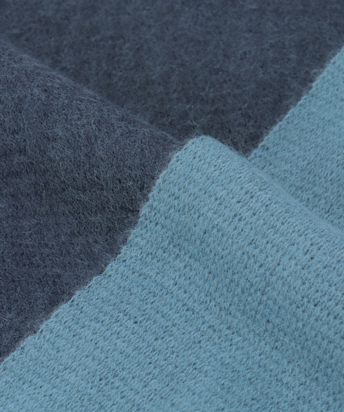 ikka（イッカ）の「【抗菌防臭】リバーシブルマフラー（マフラー・メンズ・ブラック/ネイビー/ブルー・FREE）」の7枚目の写真