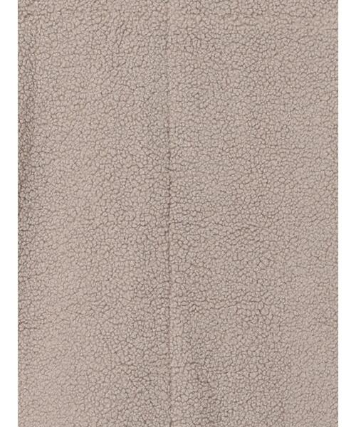 Samansa Mos2 blue（サマンサモスモスブルー）の「スタンドカラーボアジャケット（ノーカラージャケット・レディース・モカ/チャコールグレー/ライトベージュ・F）」の12枚目の写真