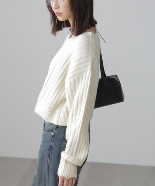 FREE'S MART（フリーズマート）の「◆クラッシュニット（ニット/セーター・レディース・ホワイト/ブルー/ブラック・FREE）」の21枚目の写真