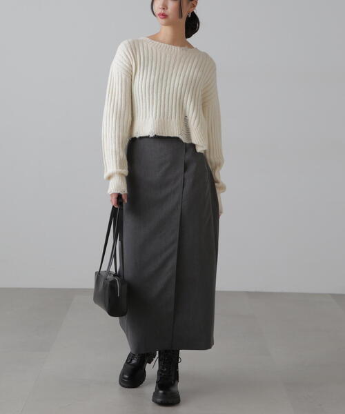 FREE'S MART（フリーズマート）の「◆クラッシュニット（ニット/セーター・レディース・ホワイト/ブルー/ブラック・FREE）」の10枚目の写真