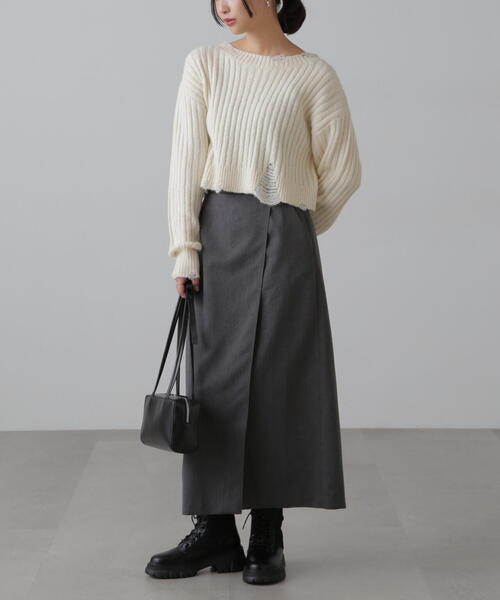 FREE'S MART（フリーズマート）の「◆クラッシュニット（ニット/セーター・レディース・ホワイト/ブルー/ブラック・FREE）」の9枚目の写真