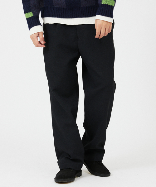 JOURNAL STANDARD relume（ジャーナルスタンダード　レリューム）の「TECH ツイード ワイドストレートスラックス（スラックス・メンズ・ネイビー/チャコールグレー/ブラック・MEDIUM/LARGE）」の3枚目の写真