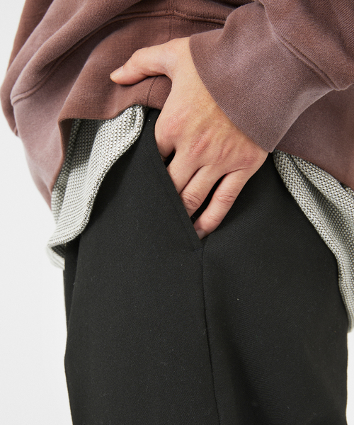 JOURNAL STANDARD relume（ジャーナルスタンダード　レリューム）の「TECH ツイード ワイドストレートスラックス（スラックス・メンズ・ネイビー/チャコールグレー/ブラック・MEDIUM/LARGE）」の2枚目の写真