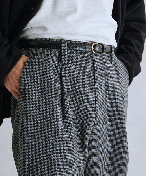 JOURNAL STANDARD relume（ジャーナルスタンダード　レリューム）の「TECH ツイード ワイドストレートスラックス（スラックス・メンズ・ネイビー/チャコールグレー/ブラック・MEDIUM/LARGE）」の7枚目の写真