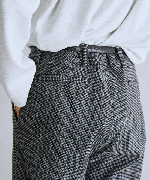 JOURNAL STANDARD relume（ジャーナルスタンダード　レリューム）の「TECH ツイード ワイドストレートスラックス（スラックス・メンズ・ネイビー/チャコールグレー/ブラック・MEDIUM/LARGE）」の6枚目の写真