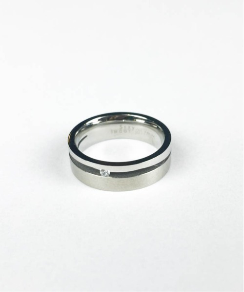 ARCHIVER(アーカイバ)の「【サージカルステンレス316L】金属アレルギー対応6mm ジルコニアセットアップ スピリットリング(リング・レディース・シルバー・13号/11号/16号)」の3枚目の写真