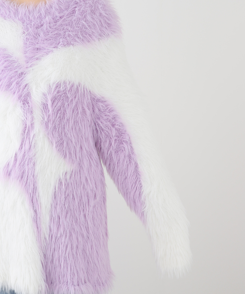 MASU(エムエーエスユー)の「MASU M SHAGGY SWEATER MPFW-KN0324:ニット(ニット/セーター・レディース・ホワイト・48)」の2枚目の写真