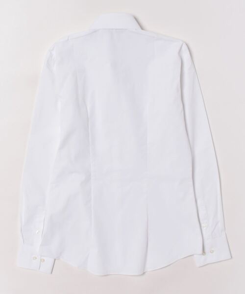 TOKYO SHIRTS（トウキョウシャツ）の「透け防止 形態安定ノーアイロン スキッパー 長袖ビジネスワイシャツ 白無地（ビジネスシャツ・レディース・ホワイト・S/M/L/LL/XL）」の3枚目の写真