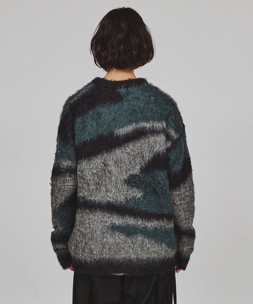 tk.TAKEO KIKUCHI（ティーケータケオキクチ）の「◆シャギーニットプルオーバー（ニット/セーター・レディース・ダークグリーン/ブラック系/ダークグリーン系/ブラック/オフホワイト/ワイン系1・66）」の10枚目の写真